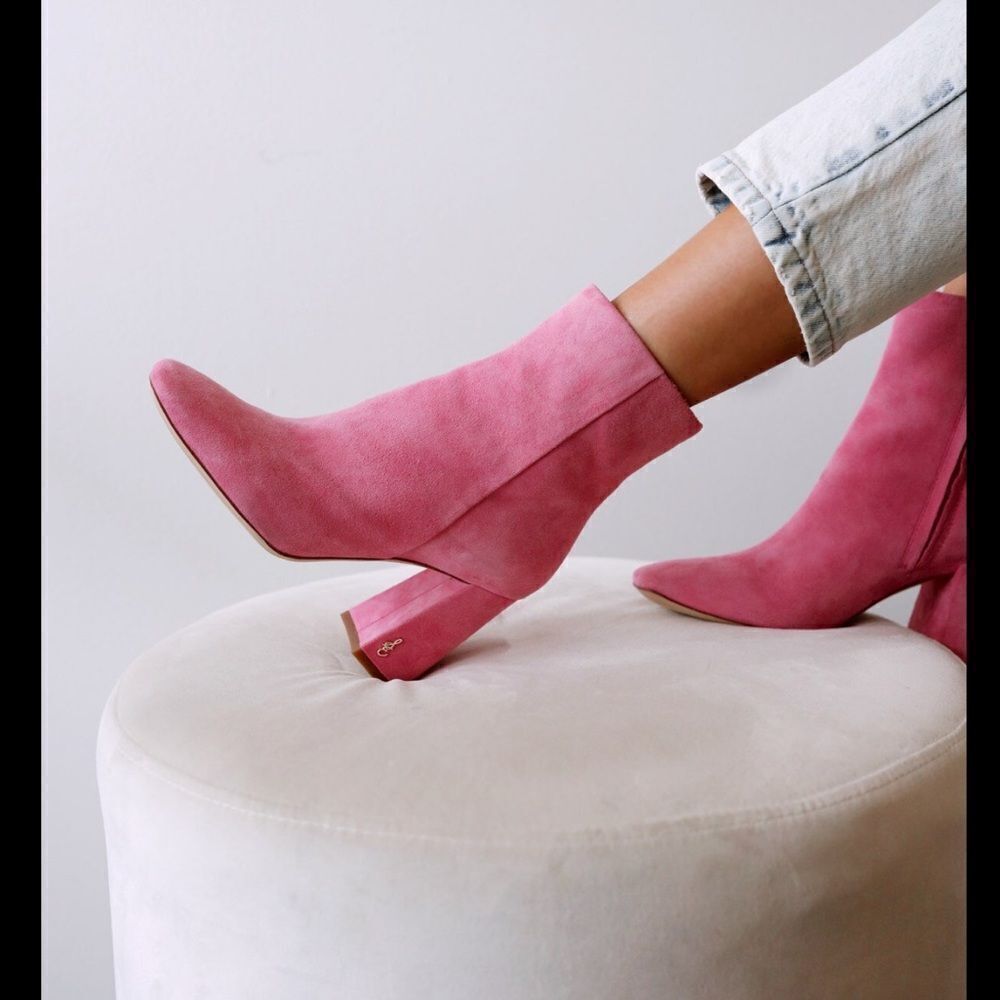 Sam Edelman Jaye Platform Boot in Pink Confetti